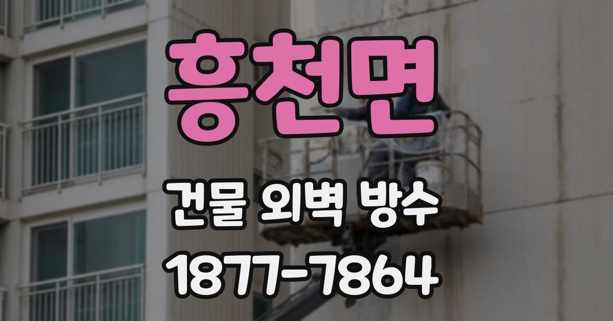 흥천면 건물 외벽 방수