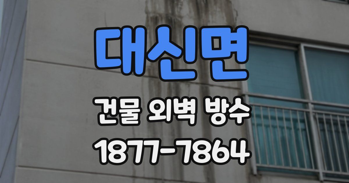 대신면 건물 외벽 방수