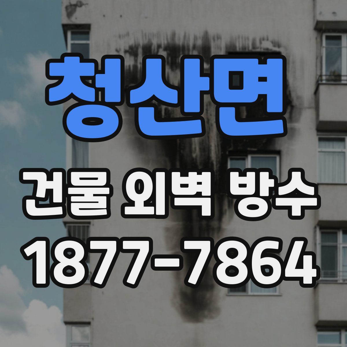 청산면 건물 외벽 방수