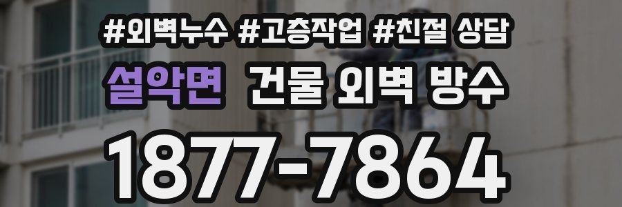 설악면 건물 외벽 방수