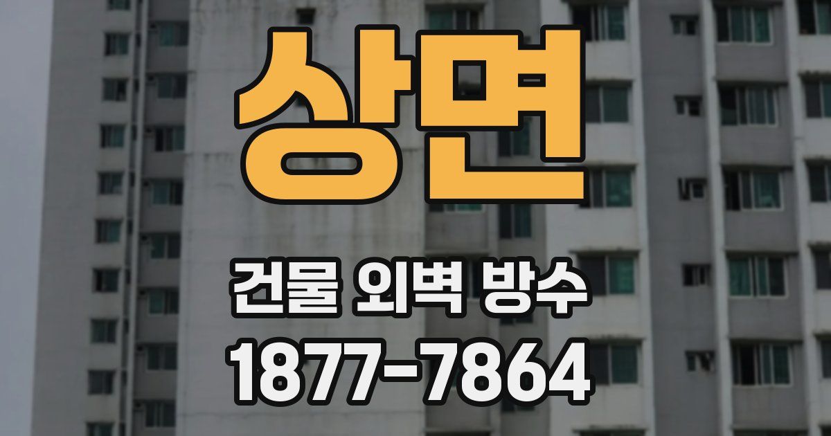상면 건물 외벽 방수