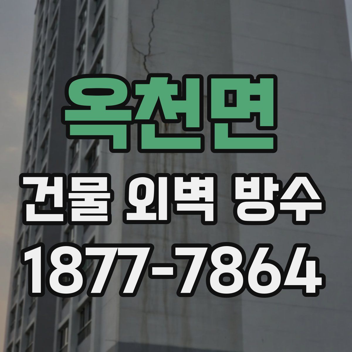옥천면 건물 외벽 방수