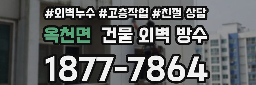 옥천면 건물 외벽 방수