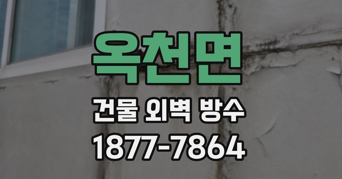 옥천면 건물 외벽 방수