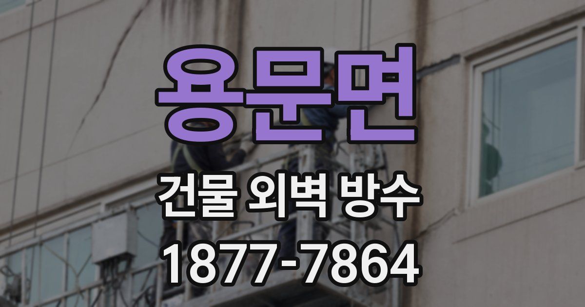 용문면 건물 외벽 방수