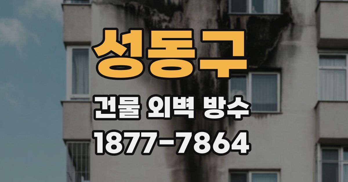 성동구 건물 외벽 방수