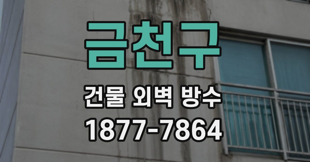 금천구 건물 외벽 방수