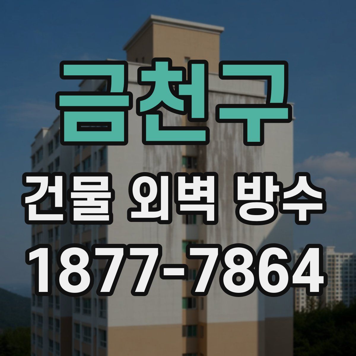 금천구 건물 외벽 방수