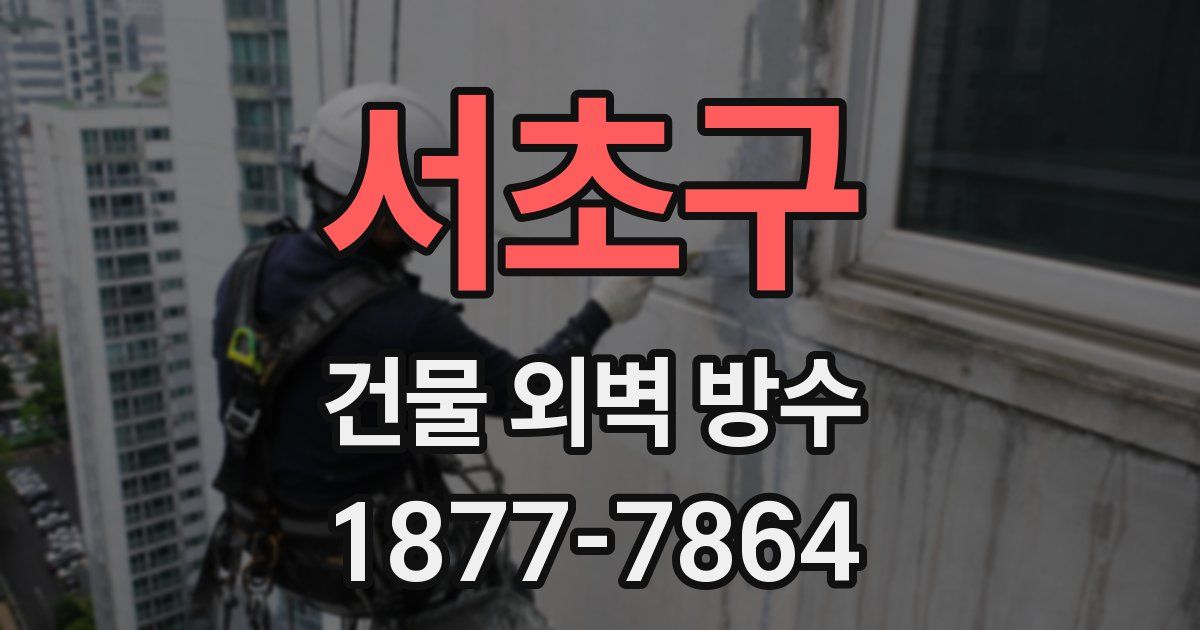 서초구 건물 외벽 방수