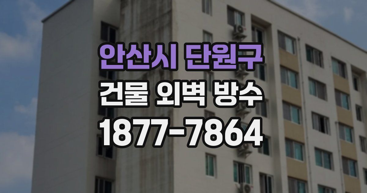 안산시 단원구 건물 외벽 방수
