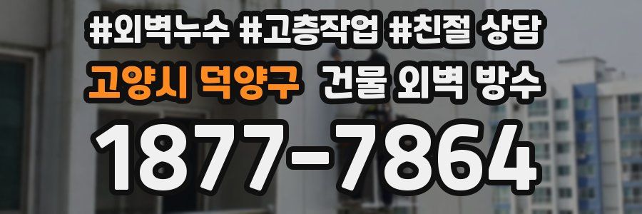 고양시 덕양구 건물 외벽 방수