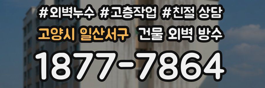 고양시 일산서구 건물 외벽 방수
