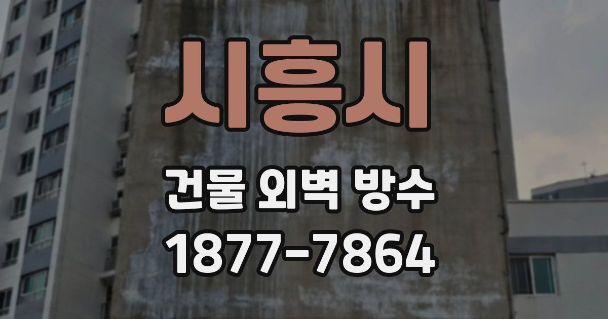 시흥시 건물 외벽 방수