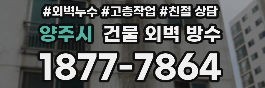 양주시 건물 외벽 방수