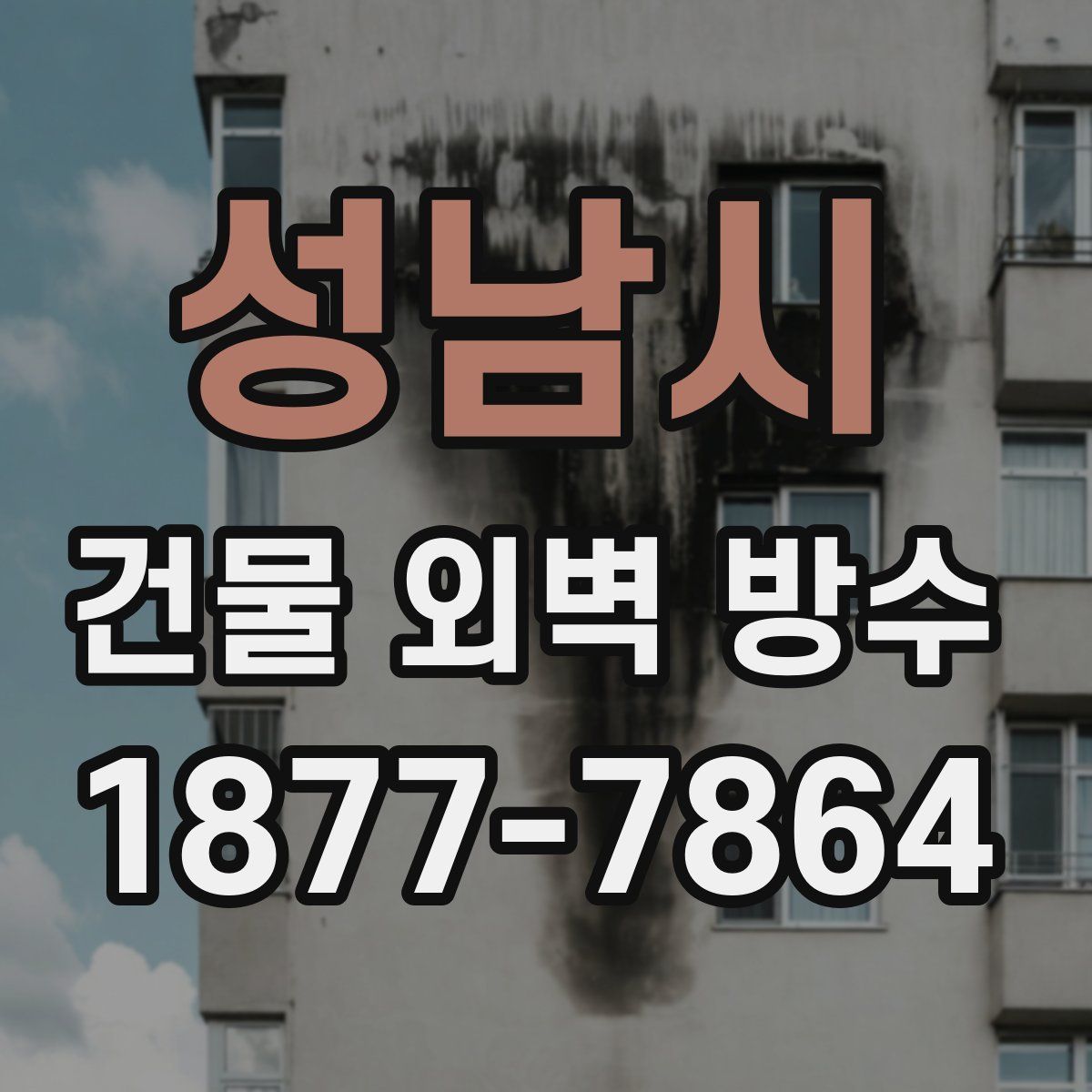 성남시 건물 외벽 방수