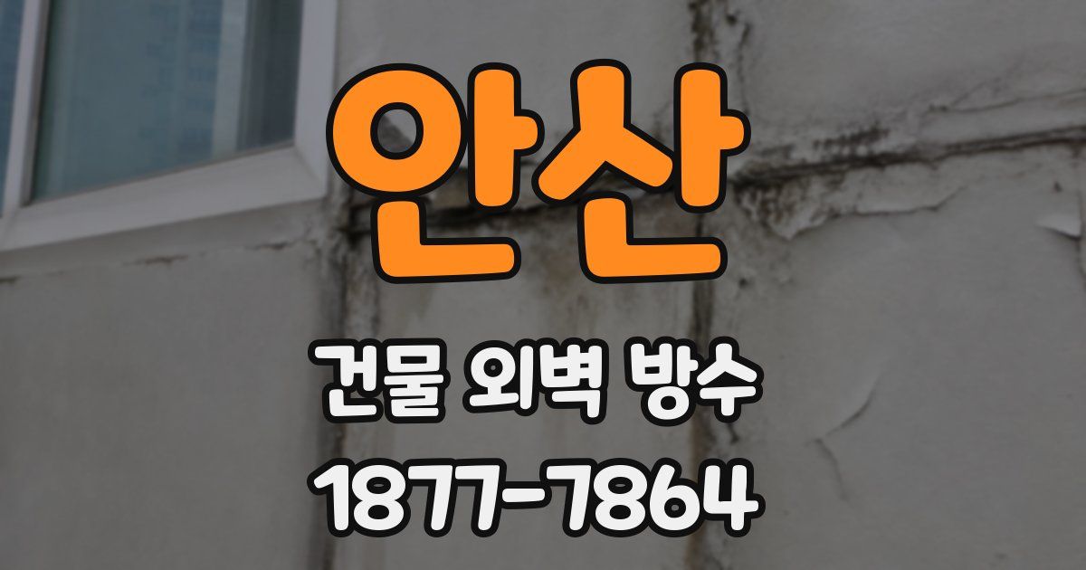 안산 건물 외벽 방수