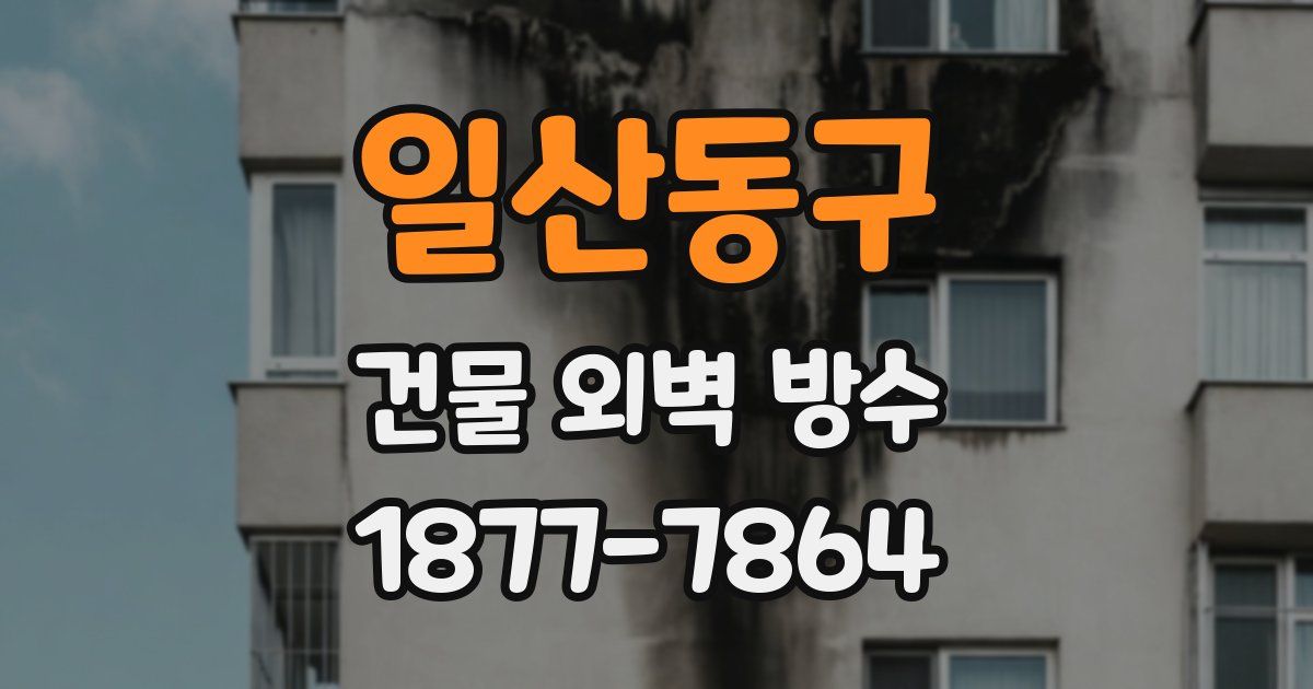 일산동구 건물 외벽 방수