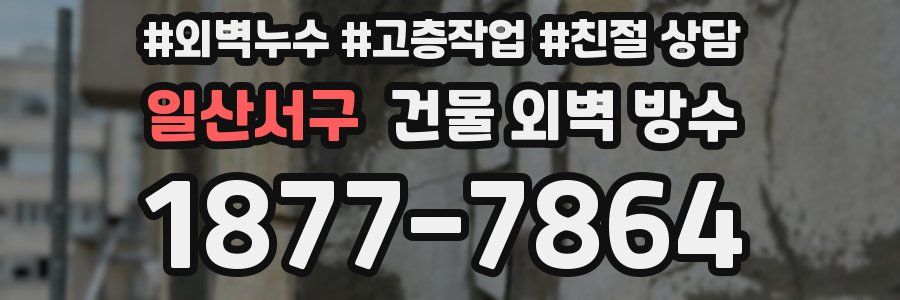 일산서구 건물 외벽 방수