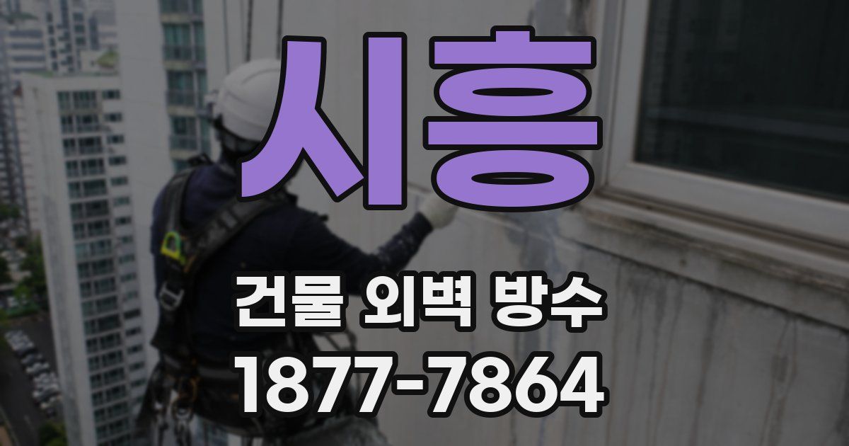 시흥 건물 외벽 방수