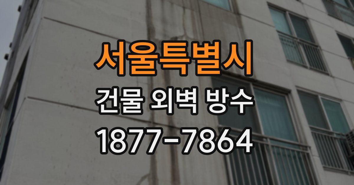 서울특별시 건물 외벽 방수