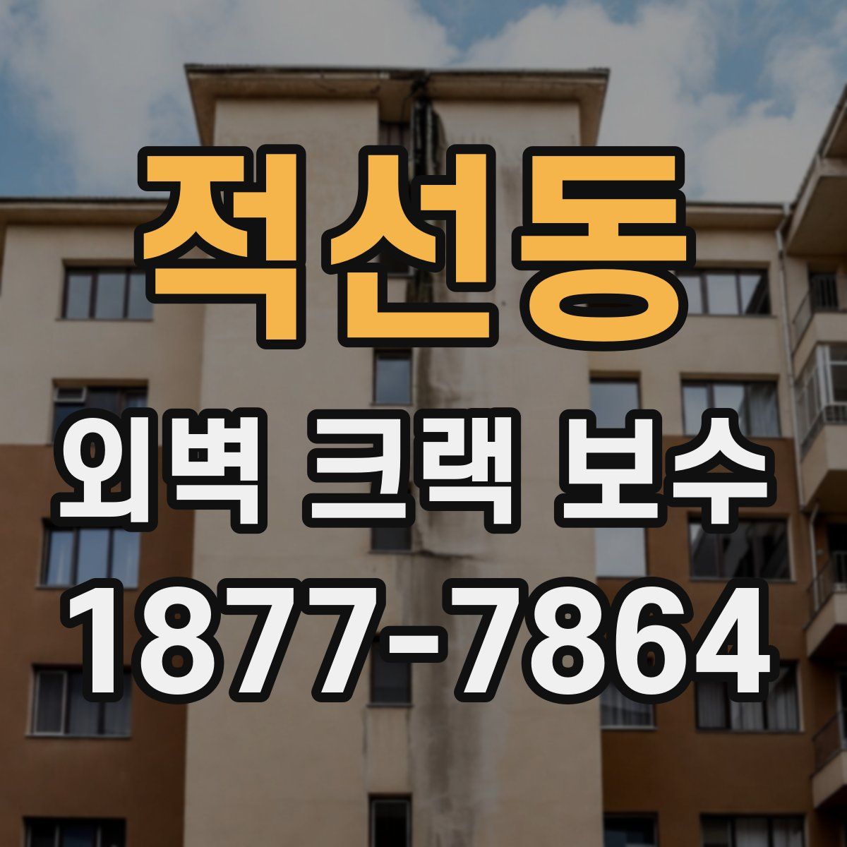적선동 외벽 크랙 보수