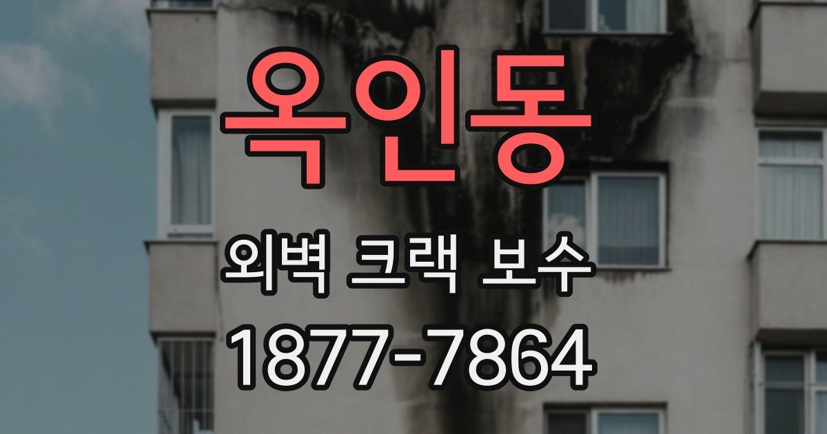 옥인동 외벽 크랙 보수