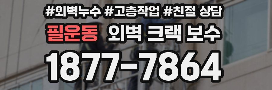 필운동 외벽 크랙 보수