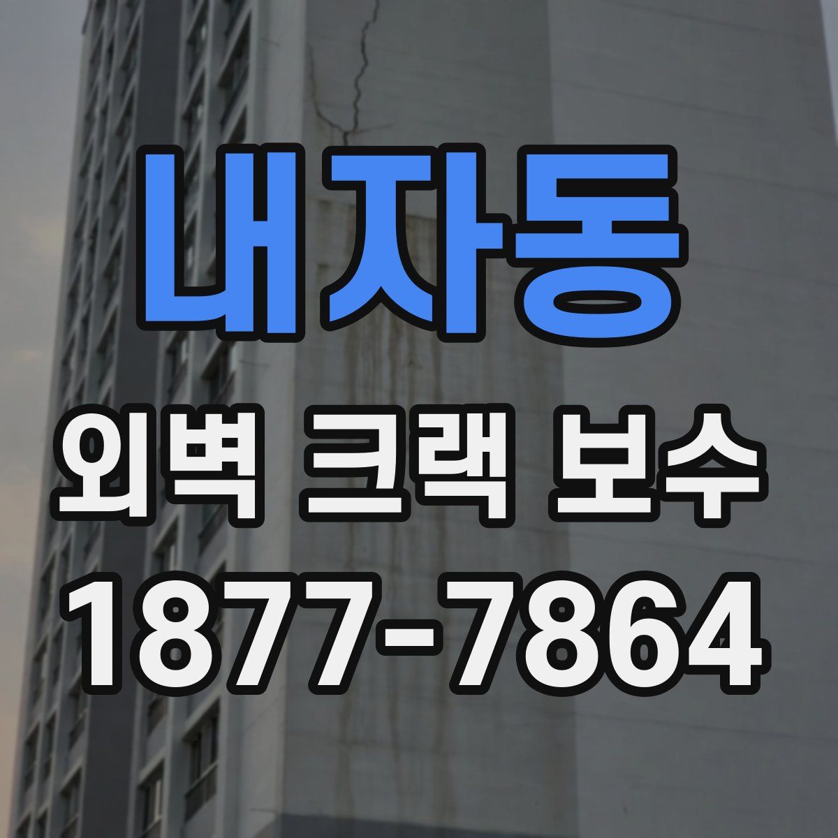 내자동 외벽 크랙 보수