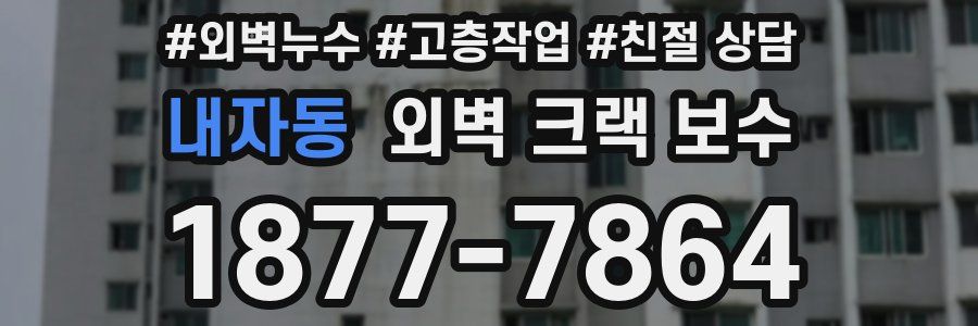 내자동 외벽 크랙 보수
