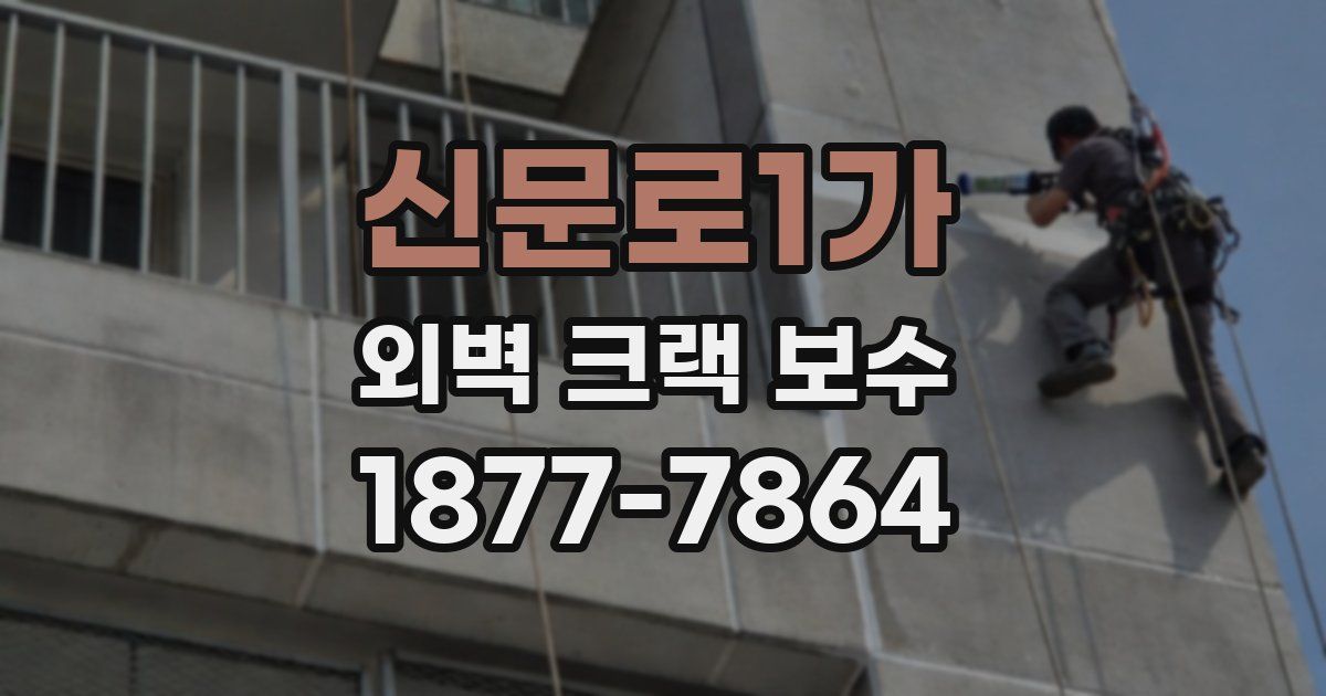 신문로1가 외벽 크랙 보수
