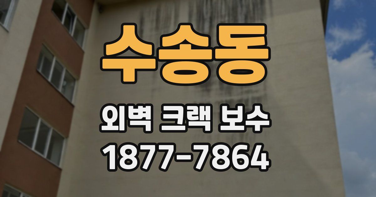 수송동 외벽 크랙 보수