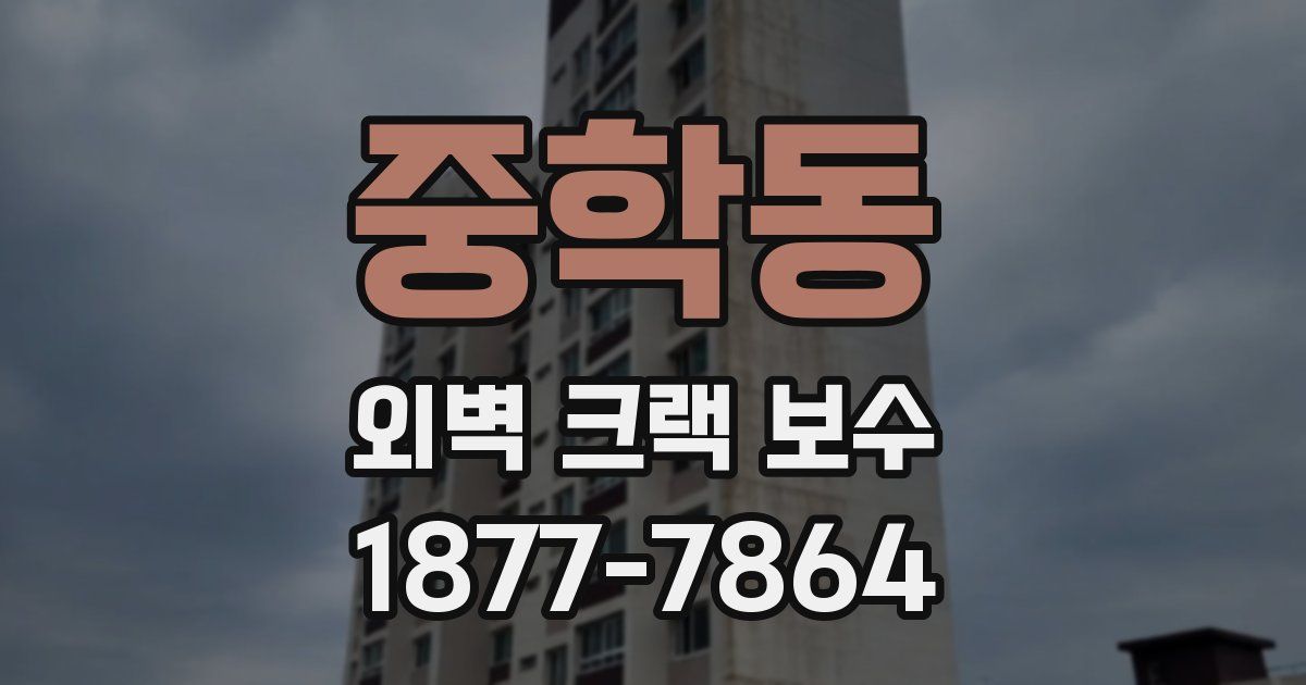 중학동 외벽 크랙 보수
