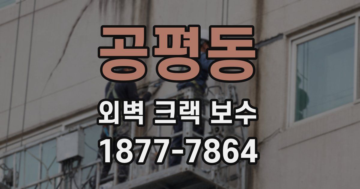 공평동 외벽 크랙 보수