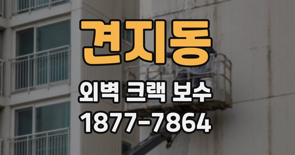 견지동 외벽 크랙 보수
