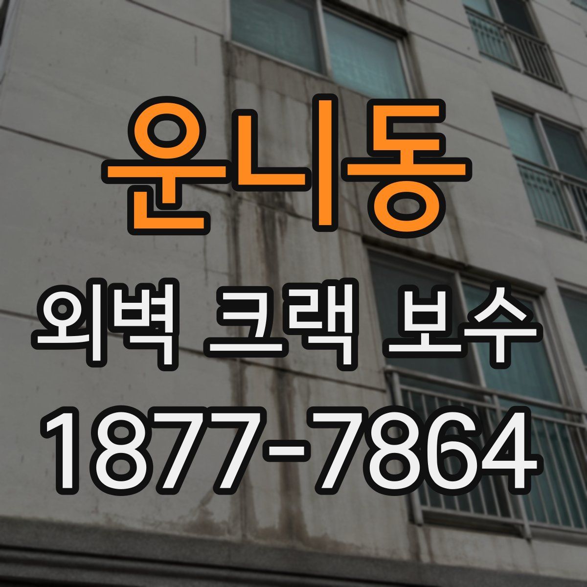 운니동 외벽 크랙 보수