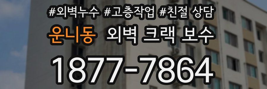 운니동 외벽 크랙 보수