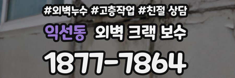 익선동 외벽 크랙 보수