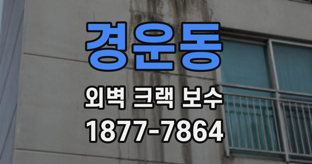 경운동 외벽 크랙 보수