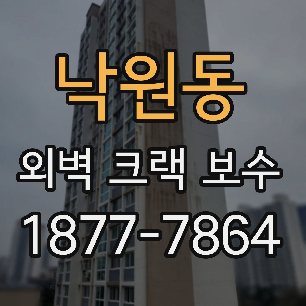 낙원동 외벽 크랙 보수