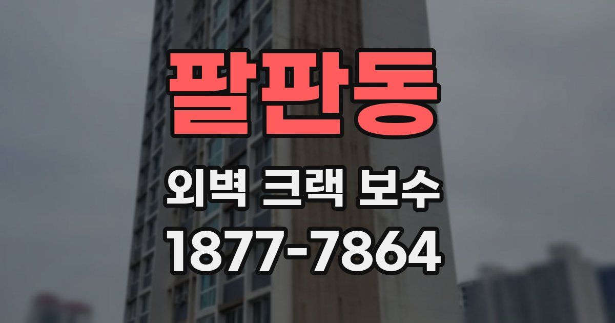 팔판동 외벽 크랙 보수