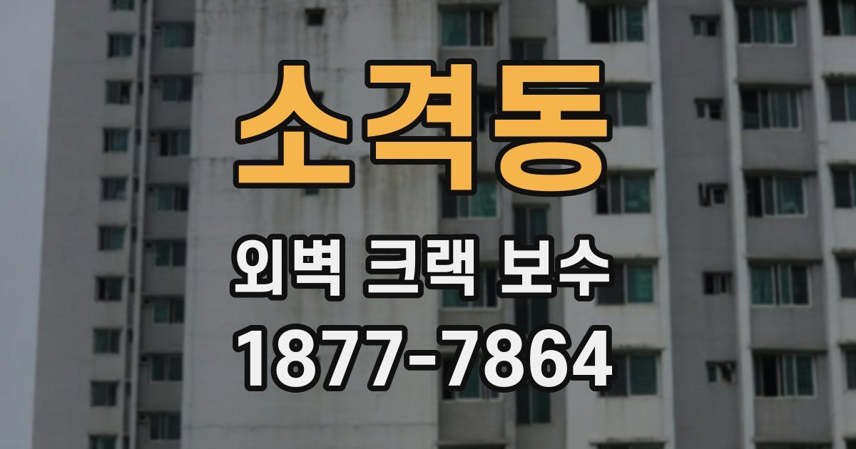 소격동 외벽 크랙 보수