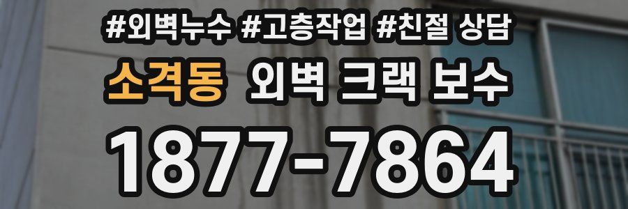 소격동 외벽 크랙 보수