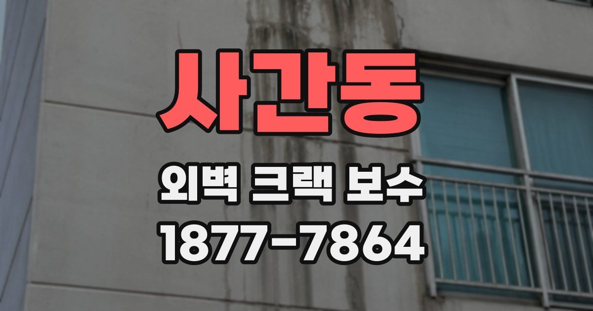 사간동 외벽 크랙 보수