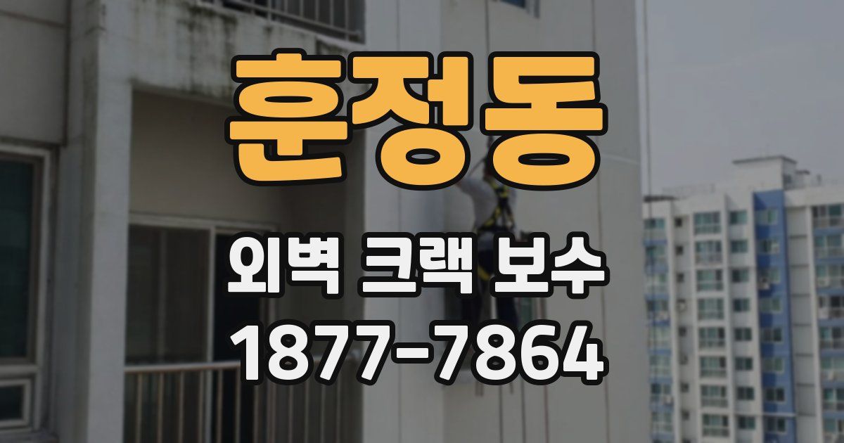 훈정동 외벽 크랙 보수
