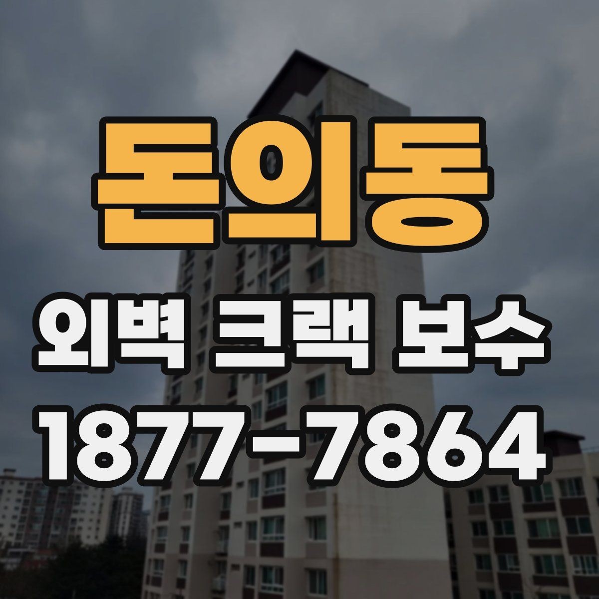 돈의동 외벽 크랙 보수 후 관리가 중요한 이유