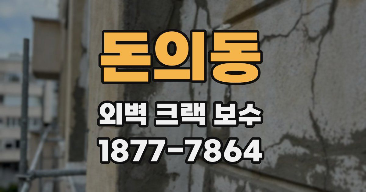 돈의동 외벽 크랙 보수