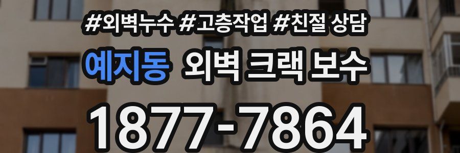 예지동 외벽 크랙 보수