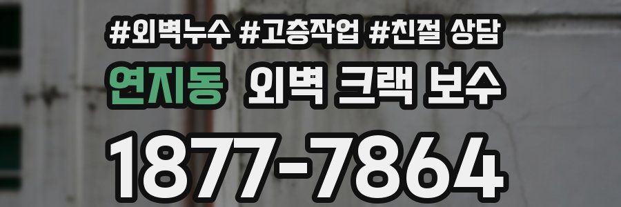 연지동 외벽 크랙 보수