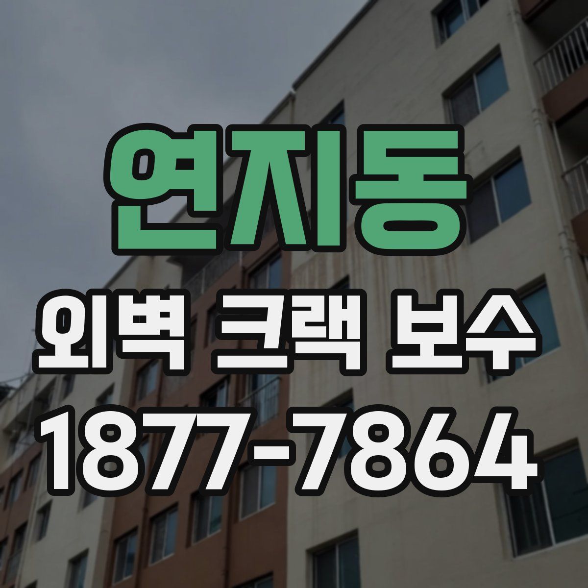 연지동 외벽 크랙 보수