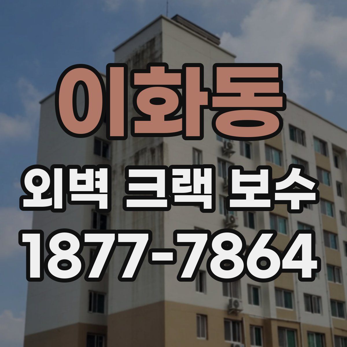 이화동 외벽 크랙 보수